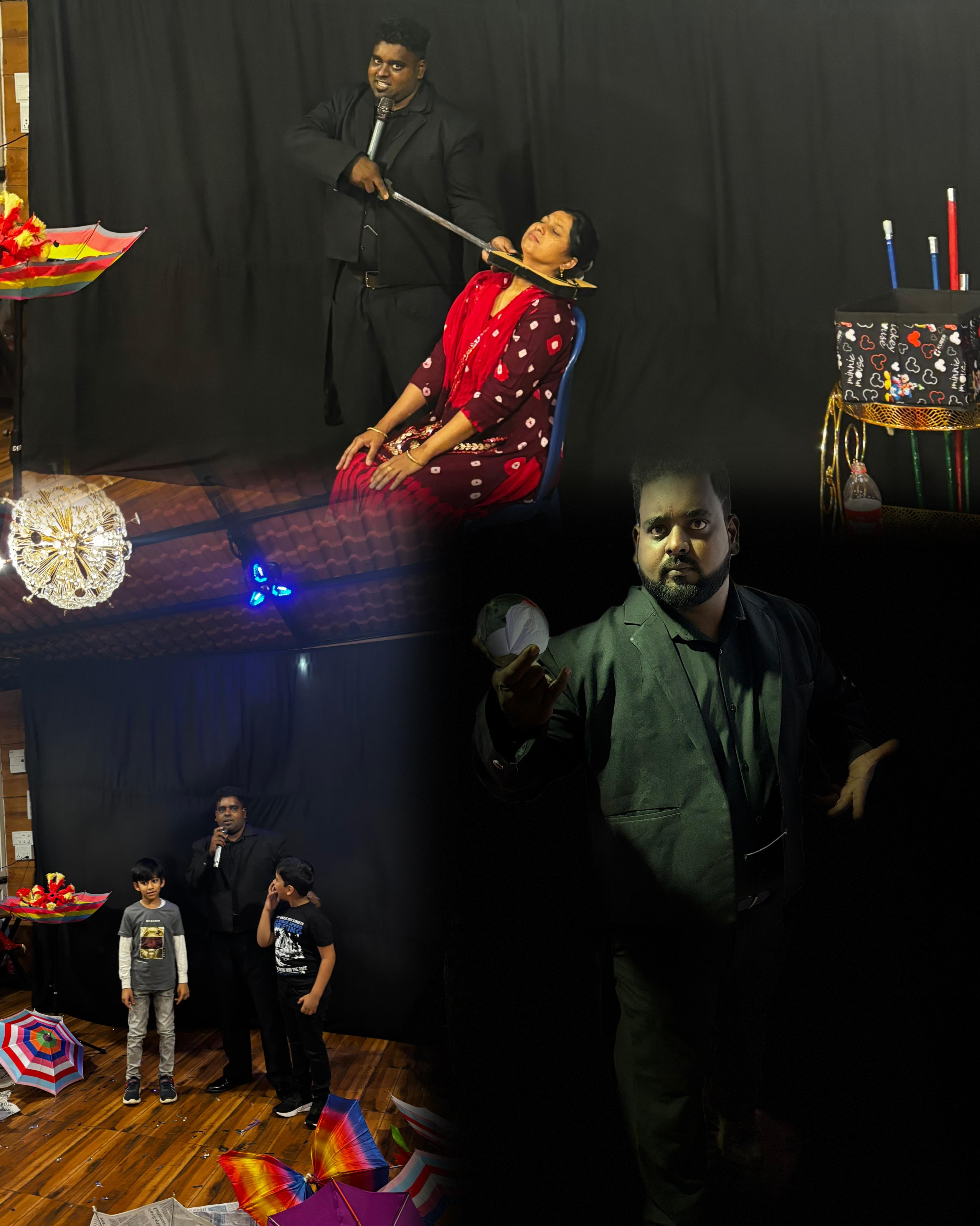 Magic Rajan performing